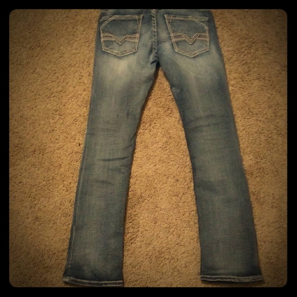 Mens Buckle Jeans